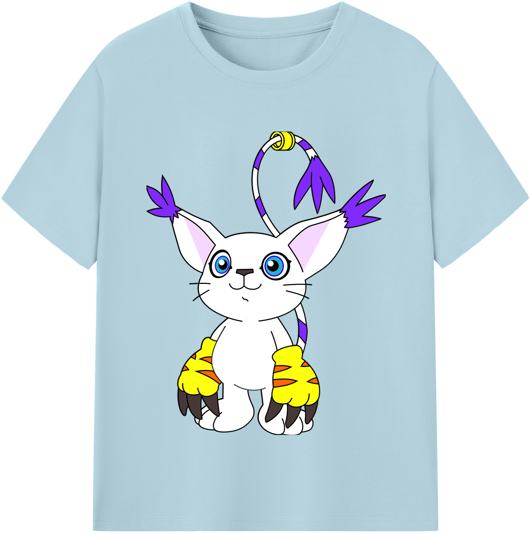 （画像用） Digimon デジタルモンスター/デジモン 綿100％半袖Tシャツ（フロントプリント）